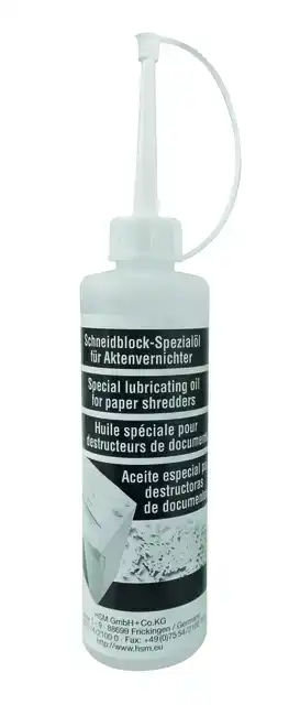 OLIE VOOR PAPIERVERNIETIGER HSM 250ML