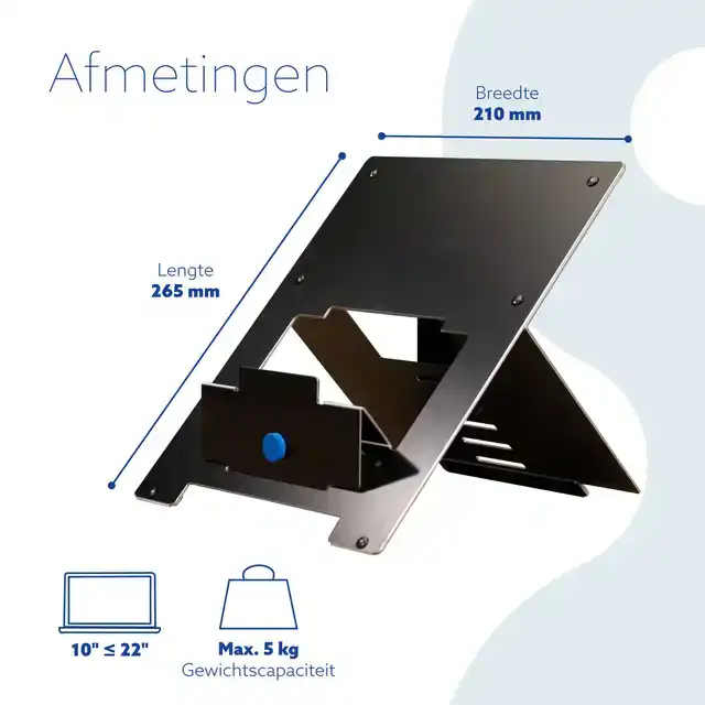 LAPTOPSTANDAARD R-GO RISER FLEXIBLE