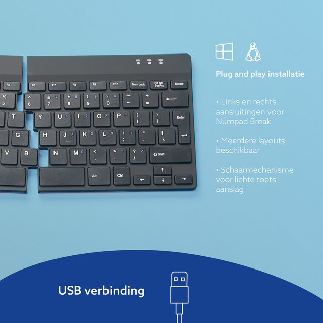 TOETSENBORD R-GO ERGONOMISCH SPLIT