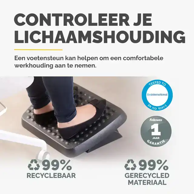 VOETENSTEUN FELLOWES STANDAARD