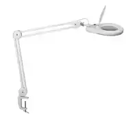 BUREAULAMP MAUL VISO LOEP LED KLEM WIT