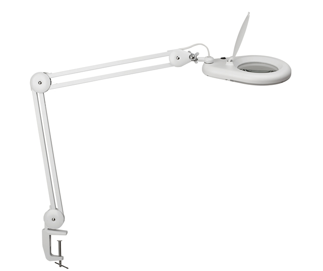LOEPLAMP MAUL VISO LED TAFELKLEM WIT