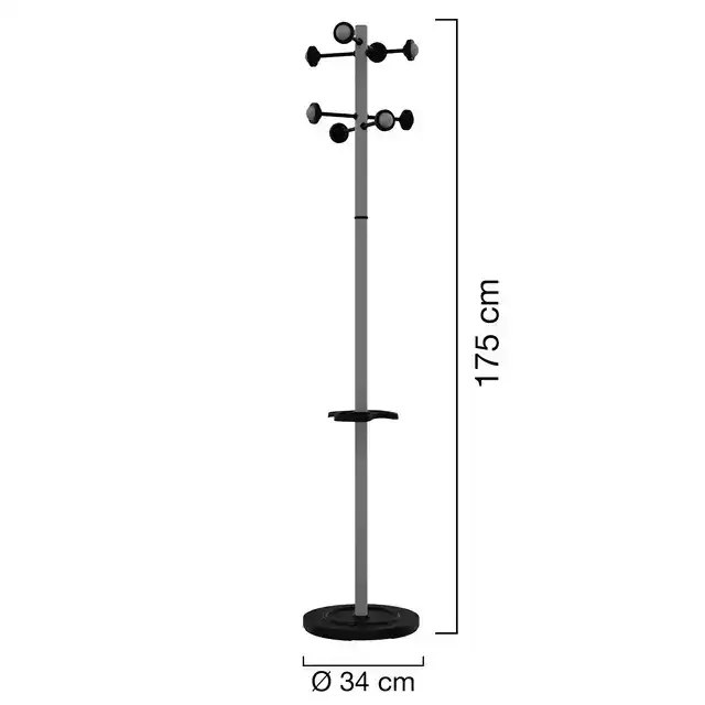 KAPSTOK UNILUX ACCUEIL STAAND METALLIC