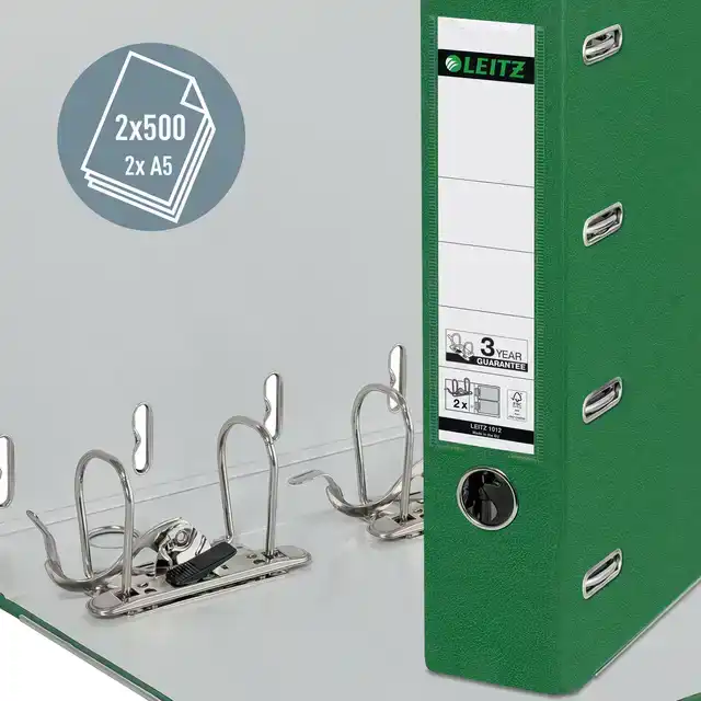 ORDNER LEITZ A4 80MM PP BANK 2MECH