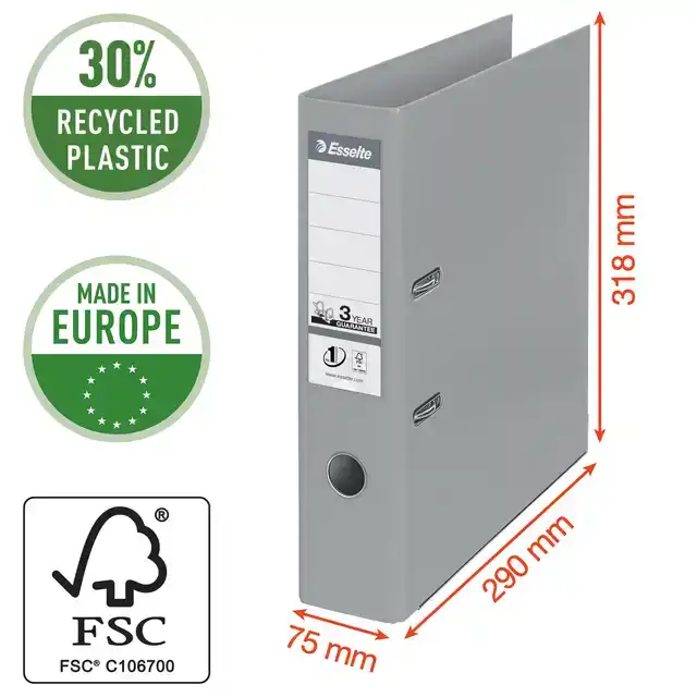 ORDNER ESSELTE NO.1 VIVIDA 75MM RECY