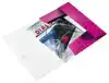 ELASTOMAP LEITZ WOW A4 3 KLEP PP ROZE