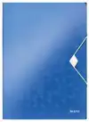 ELASTOMAP LEITZ WOW A4 3 KLEP PP BLAUW