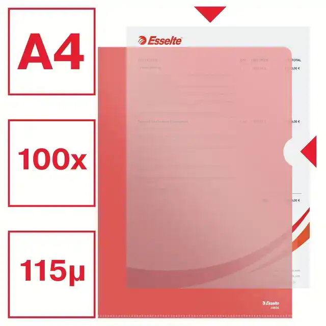 L-MAP ESSELTE STANDAARD A4 0.11MM PP