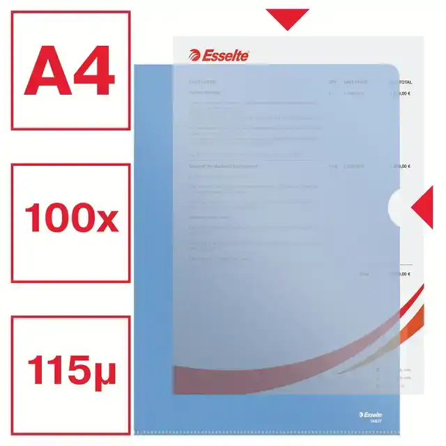 L-MAP ESSELTE STANDAARD A4 0.11MM PP