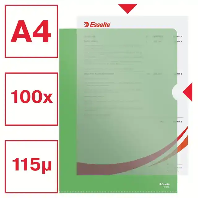 L-MAP ESSELTE STANDAARD A4 0.11MM PP