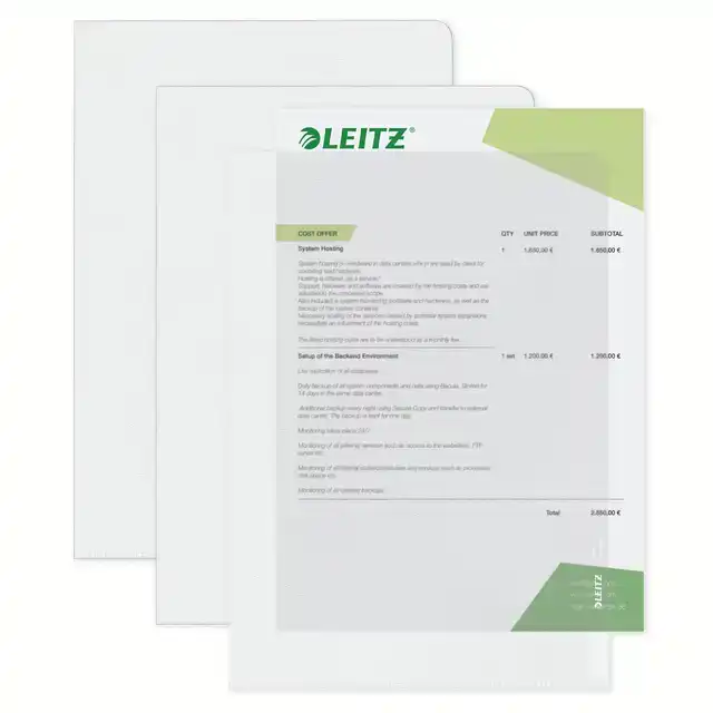 L-MAP LEITZ PREMIUM PP A4 TRANSPARANT
