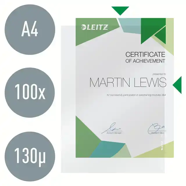 L-MAP LEITZ PREMIUM PP A4 TRANSPARANT