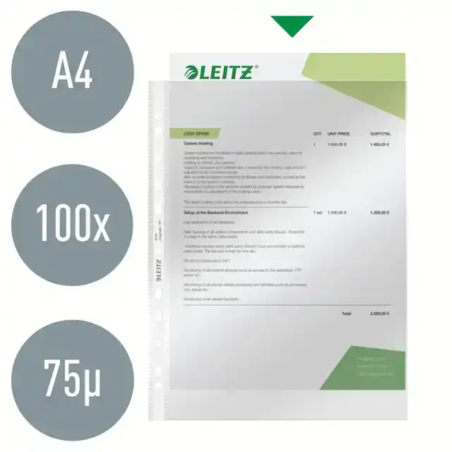 SHOWTAS LEITZ PREMIUM STANDAARD PP A4