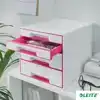 LADENBLOK LEITZ WOW 4 LADEN WIT/ROZE