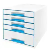 LADENBOX LEITZ WOW 5 LADEN WIT/BLAUW