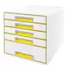 LADENBLOK LEITZ WOW 5 LADEN WIT/GEEL