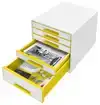 LADENBLOK LEITZ WOW 5 LADEN WIT/GEEL