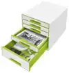 LADENBLOK LEITZ WOW 5 LADEN WIT/GROEN