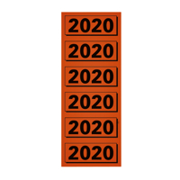 RUGETIKET ELBA 2020 57X25MM ROOD 120