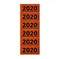 RUGETIKET ELBA 2020 57X25MM ROOD 120