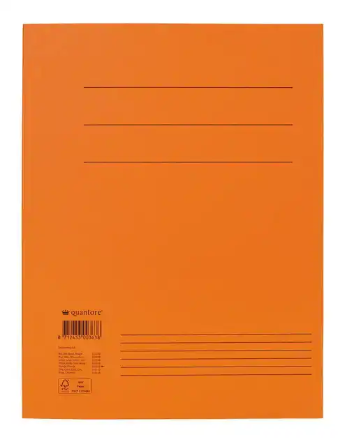 DOSSIERMAP QUANTORE A4 300GR ORANJE