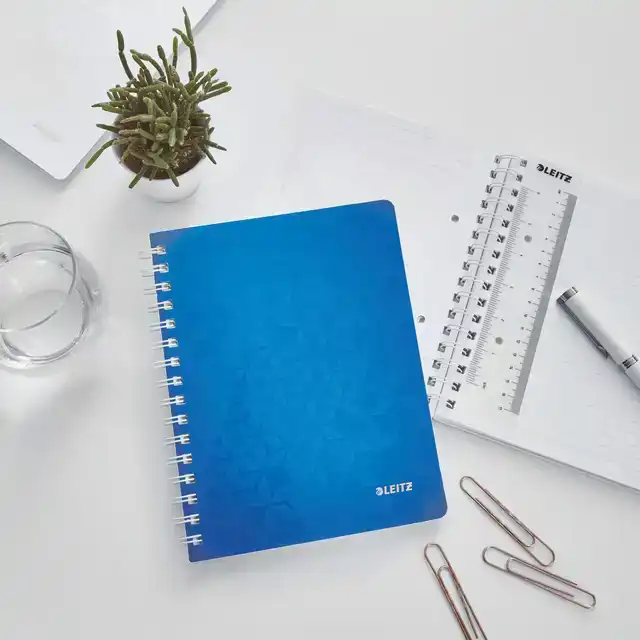 NOTITIEBOEK LEITZ WOW A5 SPIRAAL 160PG
