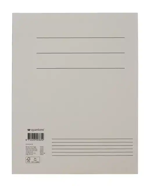 DOSSIERMAP QUANTORE A4 300GR GRIJS