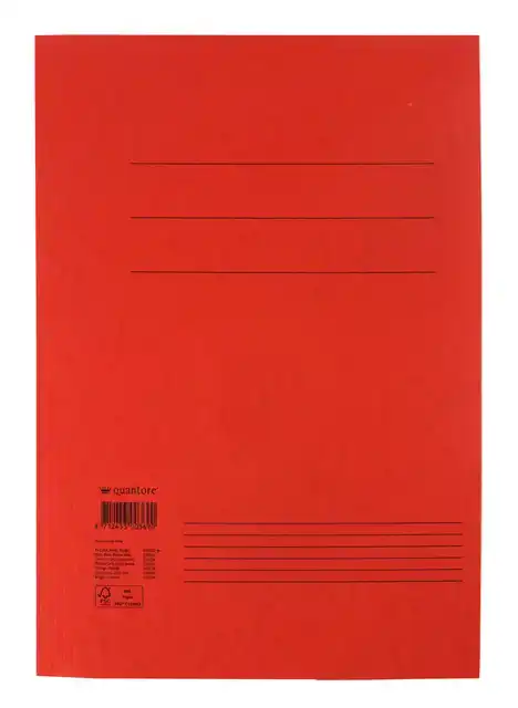 DOSSIERMAP QUANTORE FO 300GR ROOD