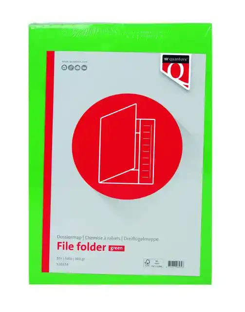DOSSIERMAP QUANTORE FO 300GR GROEN