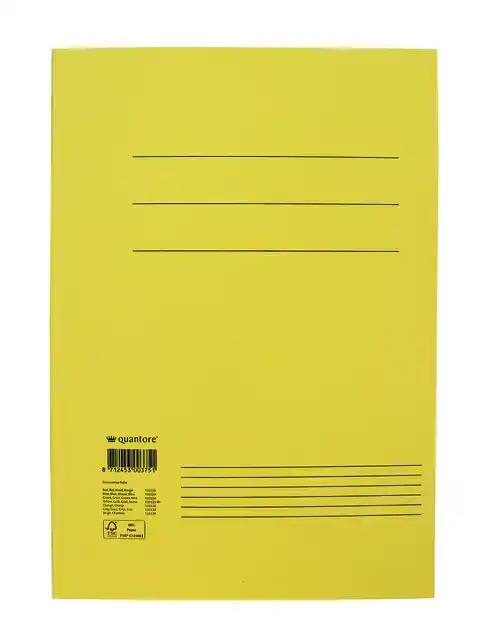 DOSSIERMAP QUANTORE FO 300GR GEEL