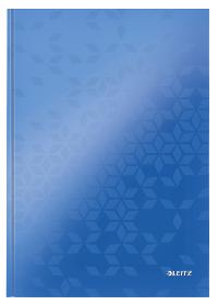 NOTITIEBOEK LEITZ WOW A4 LIJN 80V BLAUW
