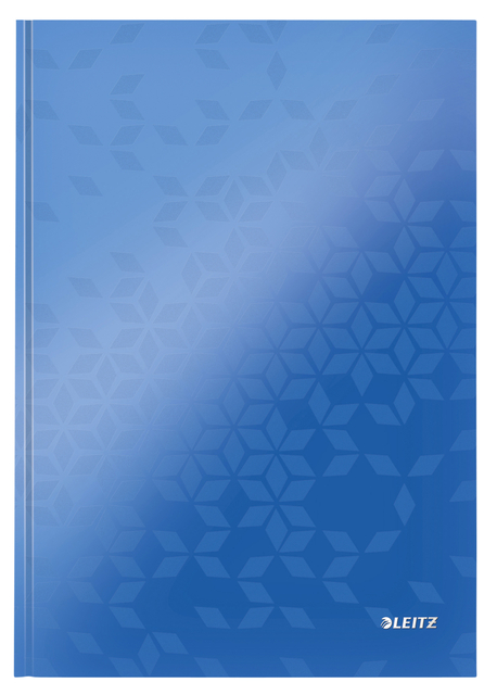NOTITIEBOEK LEITZ WOW A4 LIJN 80V BLAUW