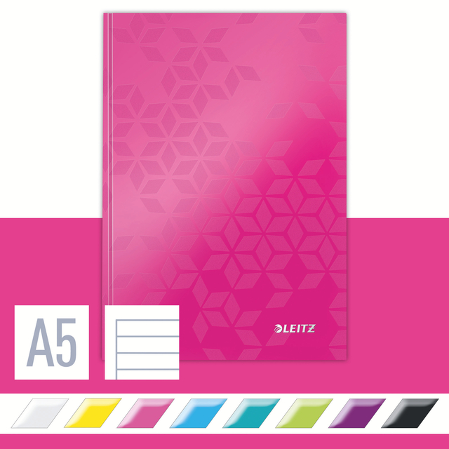 NOTITIEBOEK LEITZ WOW A5 160BLZ 90GR