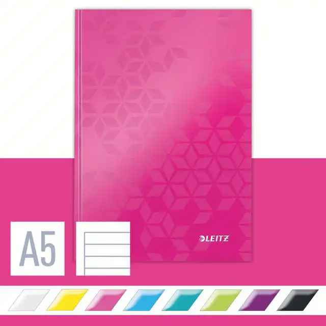 NOTITIEBOEK LEITZ WOW A5 160BLZ 90GR