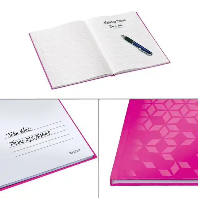 NOTITIEBOEK LEITZ WOW A5 160BLZ 90GR