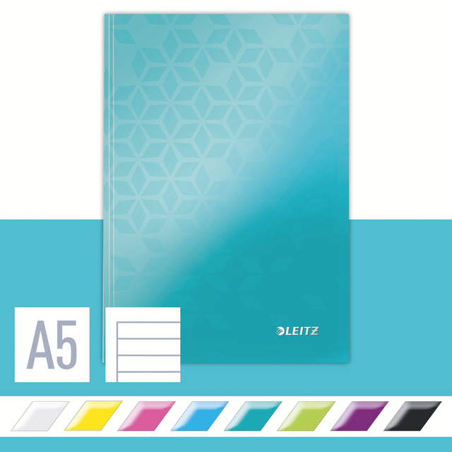 NOTITIEBOEK LEITZ WOW A5 160BLZ 90GR