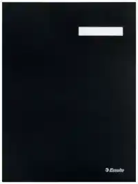 VLOEIBOEK ESSELTE KARTON 20TABS ZWART