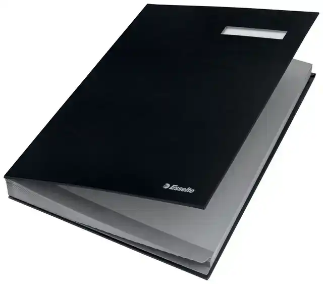 VLOEIBOEK ESSELTE KARTON 20TABS ZWART