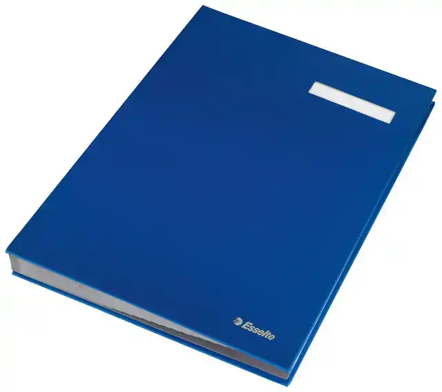 VLOEIBOEK ESSELTE KARTON 20TABS BLAUW