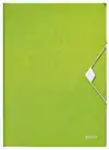 ELASTOMAP LEITZ WOW A4 3 KLEP PP GROEN