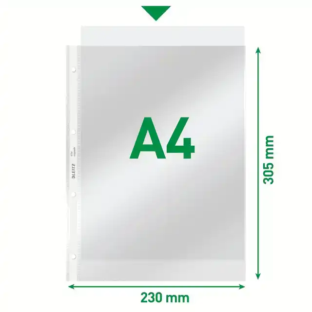 SHOWTAS LEITZ STANDAARD 4-GAATS PVC A4