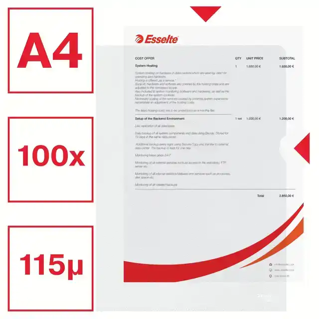 L-MAP ESSELTE STANDAARD COPY SAFE PP A4