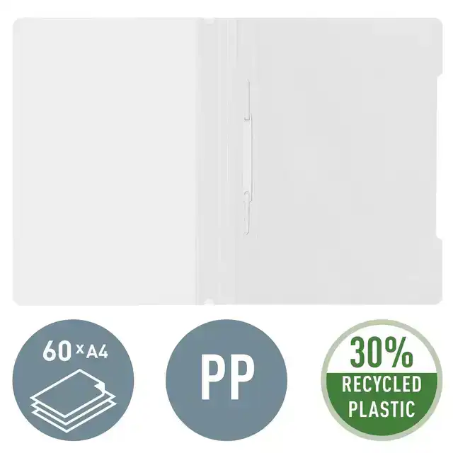 SNELHECHTER LEITZ STANDAARD A4 PP WIT