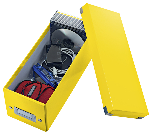 CD-BOX LEITZ WOW CLICK STORE GEEL