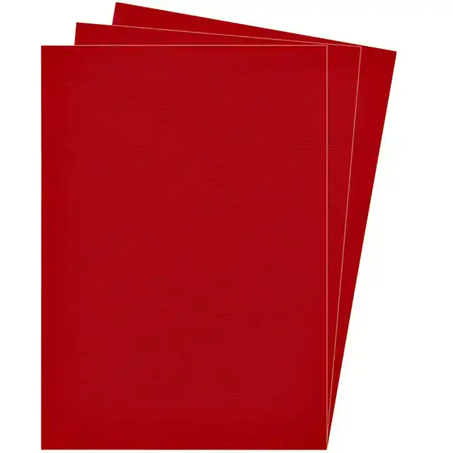 VOORBLAD FELLOWES A4 LEDERLOOK ROOD