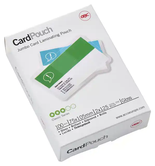 LAMINEERHOES GBC CLUB CARD 75X105MM