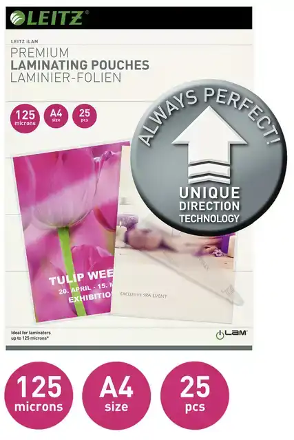 LAMINEERHOES LEITZ ILAM A4 2X125MICRON