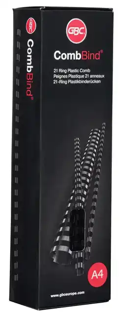 BINDRUG GBC 8MM 21RINGS A4 ROOD