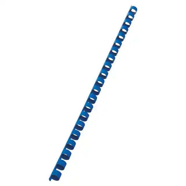 BINDRUG GBC 10MM 21RINGS A4 BLAUW