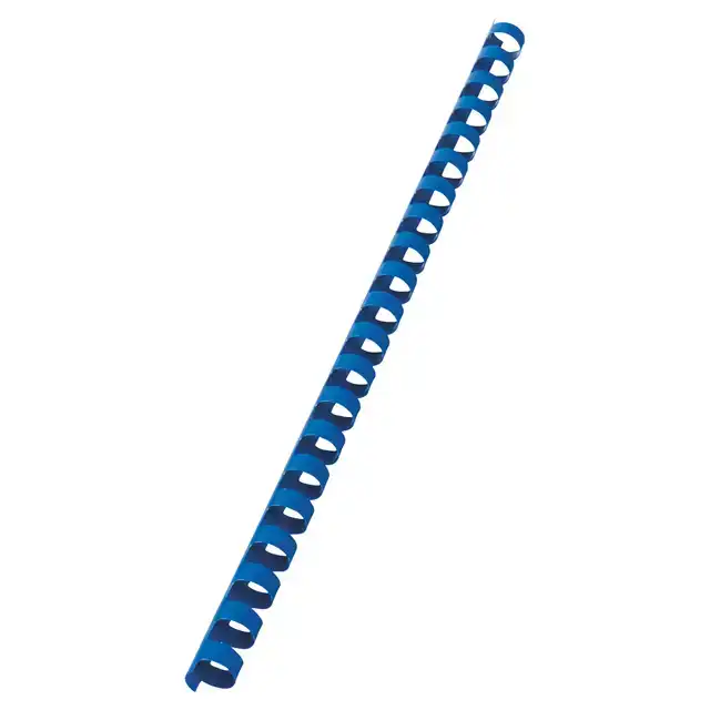 BINDRUG GBC 12MM 21RINGS A4 BLAUW